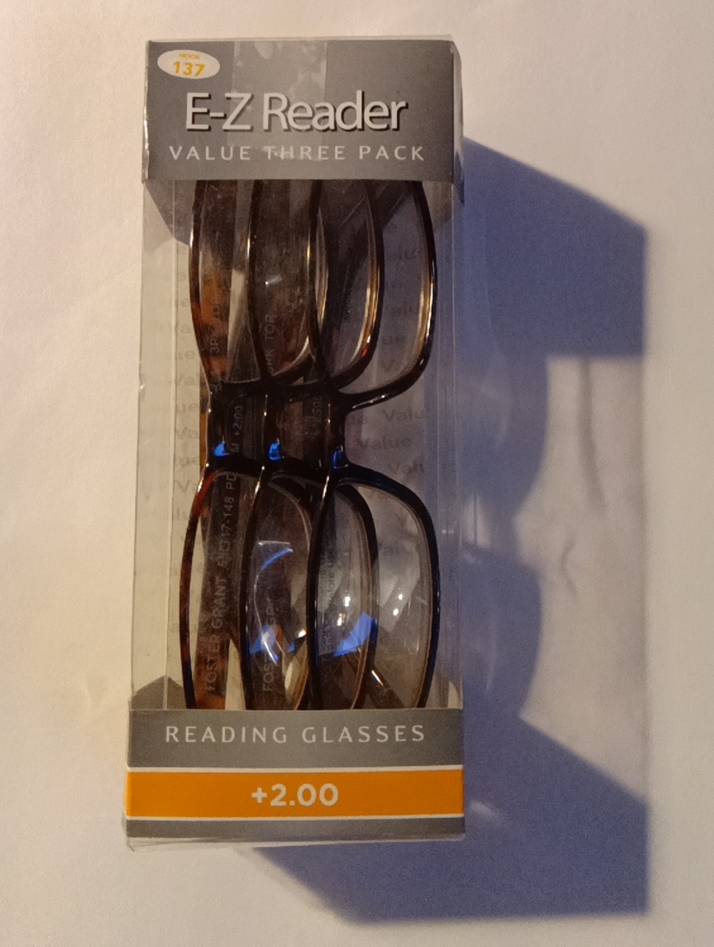 Source Unknown E-Z Reader Three-Pack Reading Glasses - Black and Brown Frames